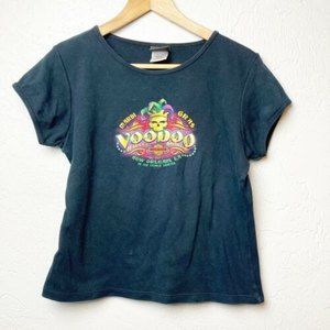 Harley-Davidson Black New Orleans VOODOO Woman’s Top Shirt L